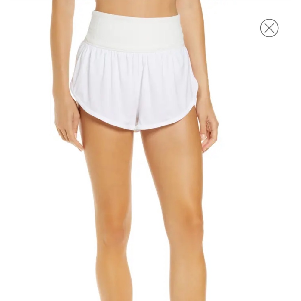 Free People game time white shorts
